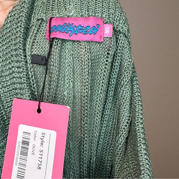 Edikted HARLEY KNITTED PANTS Low Waist Sz ML Straight Leg NWT - Picture 5 of 5